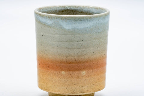 Japanese Teacup - Beige Pink White Glazed Hagi-yaki Yunomi - 200ml