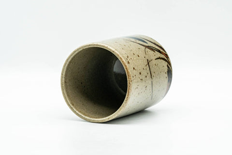 Japanese Teacup - Green Floral Karatsu-yaki Yunomi - 190ml