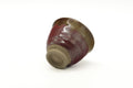 Tezumi — Japanese Teacup - Red Yellow Drip-Glazed Yunomi - 90ml — top-down view of the interior