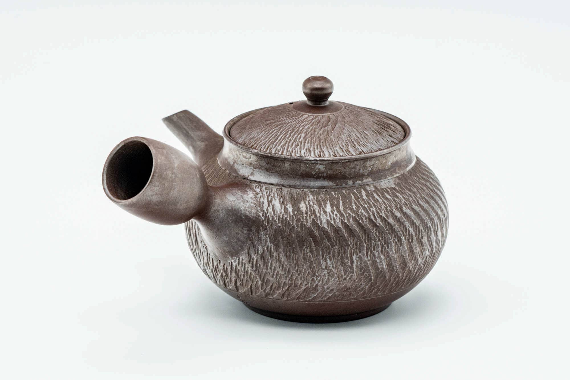 Japanese Kyusu - Engraved Tochiri Banko-yaki Debeso Teapot - 180ml