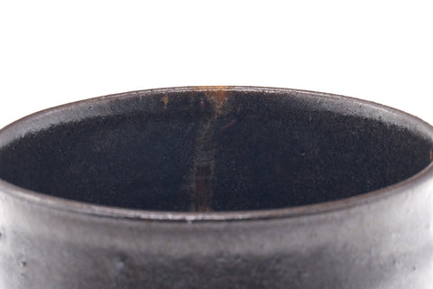 Japanese Matcha Bowl - 鳳山窯 Hōzan Kiln - Black Matte Aizu Hongō-yaki Chawan - 450ml