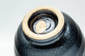 Tezumi — Japanese Teacup - Small Tenmoku Yuteki Glazed Guinomi - 60ml — inverted showing the foot ring