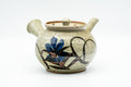Japanese Kyusu - Blue Floral Karatsu-yaki Do-ake Teapot - 450ml - Tezumi