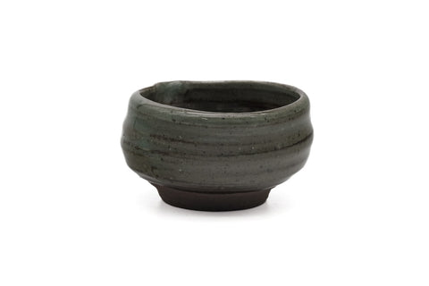 Japanese Yuzamashi - Dark Green Glazed Handleless Katakuchi - 90ml