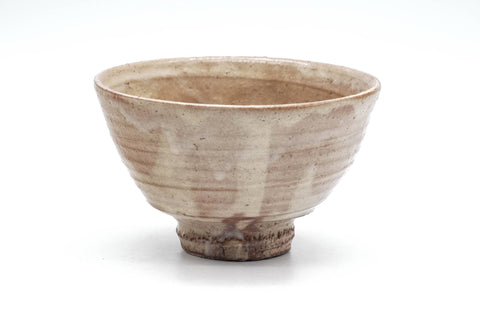 Japanese Matcha Bowl - 渡辺城山 Jōzan Watanabe - Beige Hagi-yaki Ido Chawan - 250ml