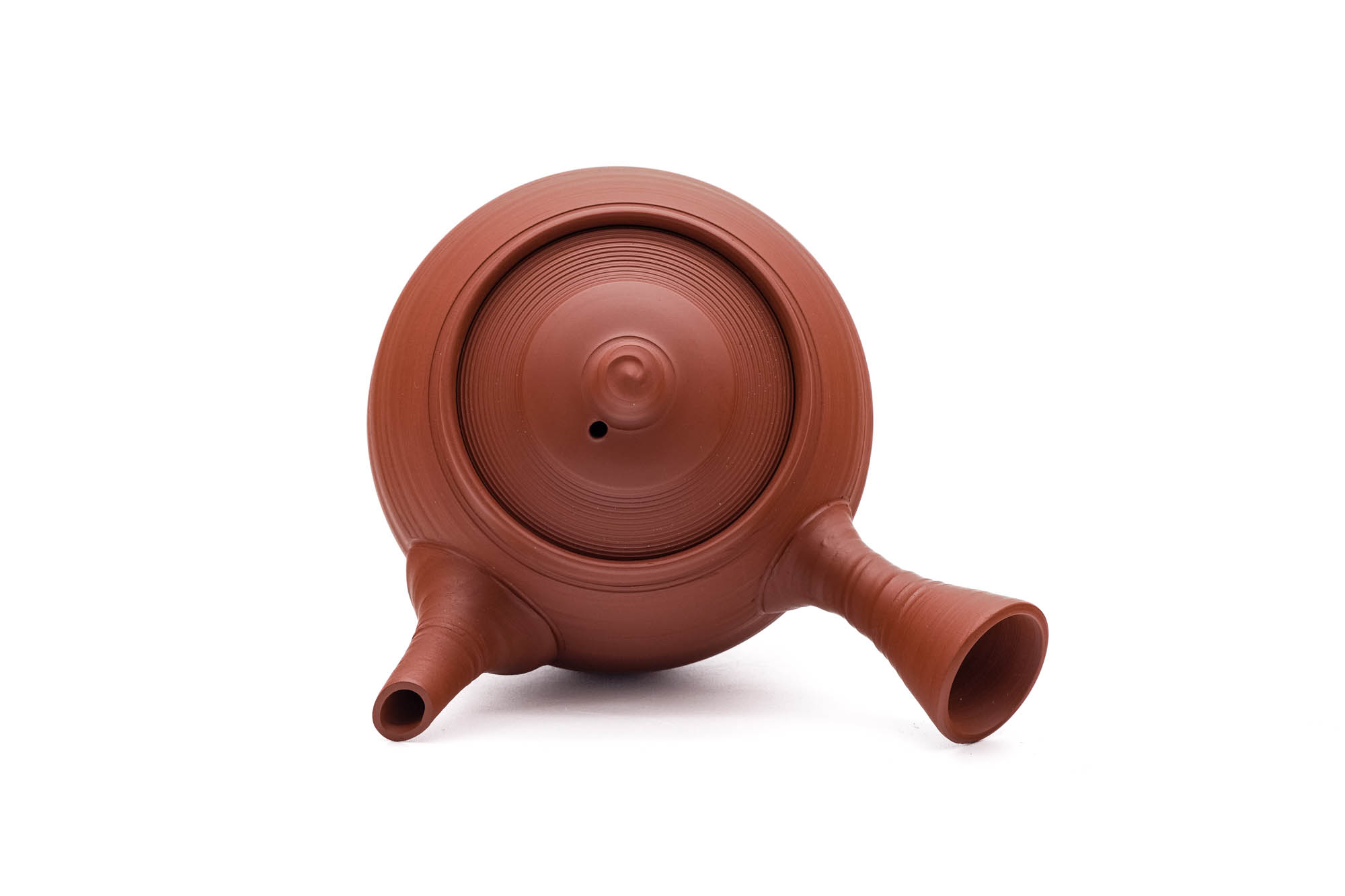 Japanese Kyusu - 村越風月 Murakoshi Fugetsu - Sujihiki Tokoname-yaki Red Shudei Teapot - 280ml