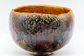 Japanese Matcha Bowl - 香野壮明 Kano Takeaki - Orange Candy Glazed Raku-gata Ohi-yaki Chawan with Wooden Box - 350ml - Tezumi