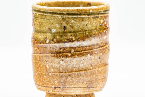 Japanese Teacup - Ash Glazed Shigaraki-yaki Tsutsu-gata Yunomi - 190ml