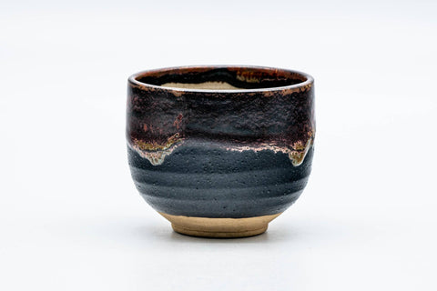 Japanese Teacup - Brown Hare's Fur Glazed Yunomi - 125ml