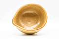 Japanese Katakuchi - Ash Glazed Textured Shigaraki-yaki Handleless Water Cooler - 200ml - tilted view showing the interior