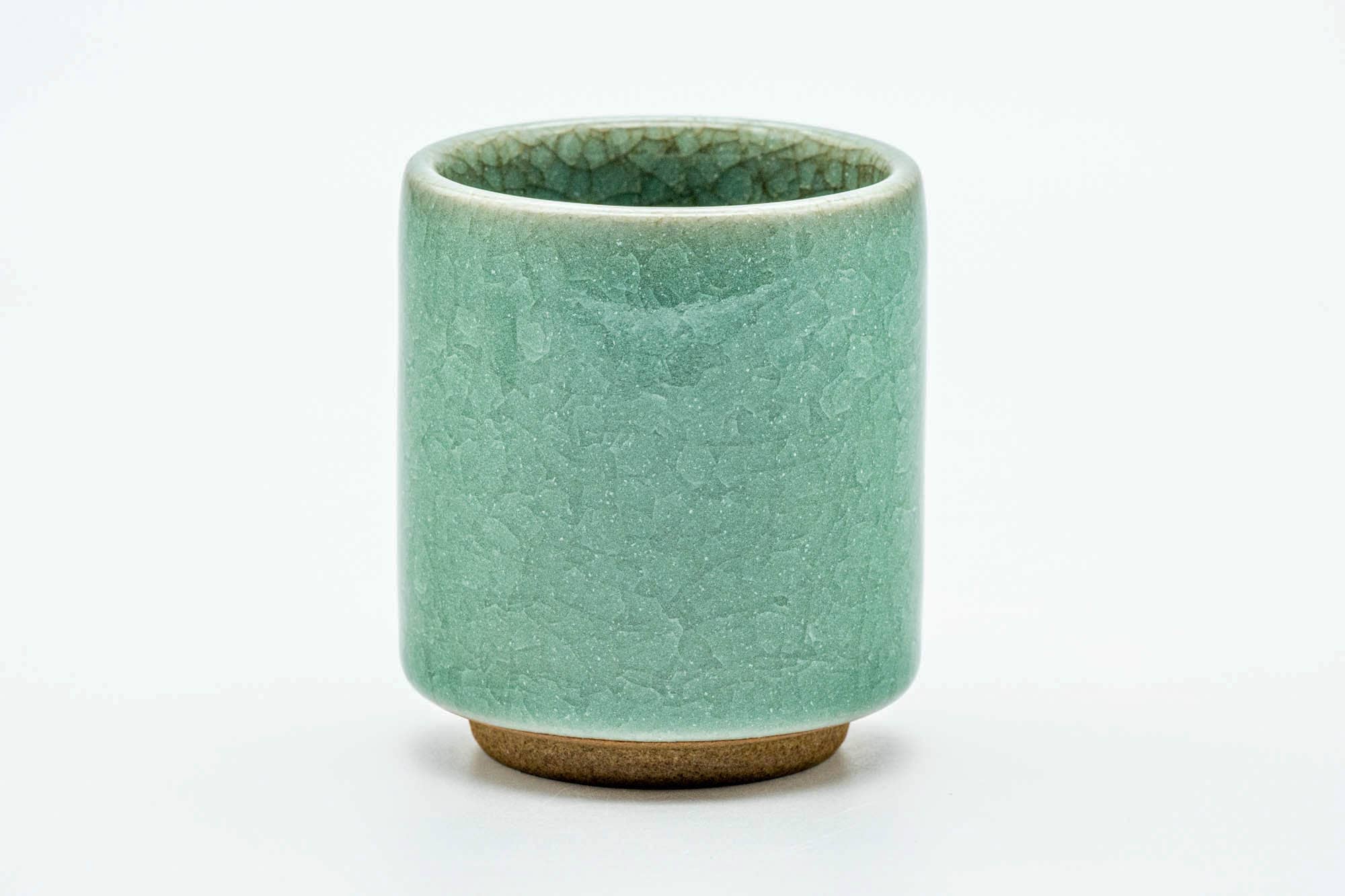 Japanese Teacup - Green Celadon Crazed Glazed Yunomi - 190ml