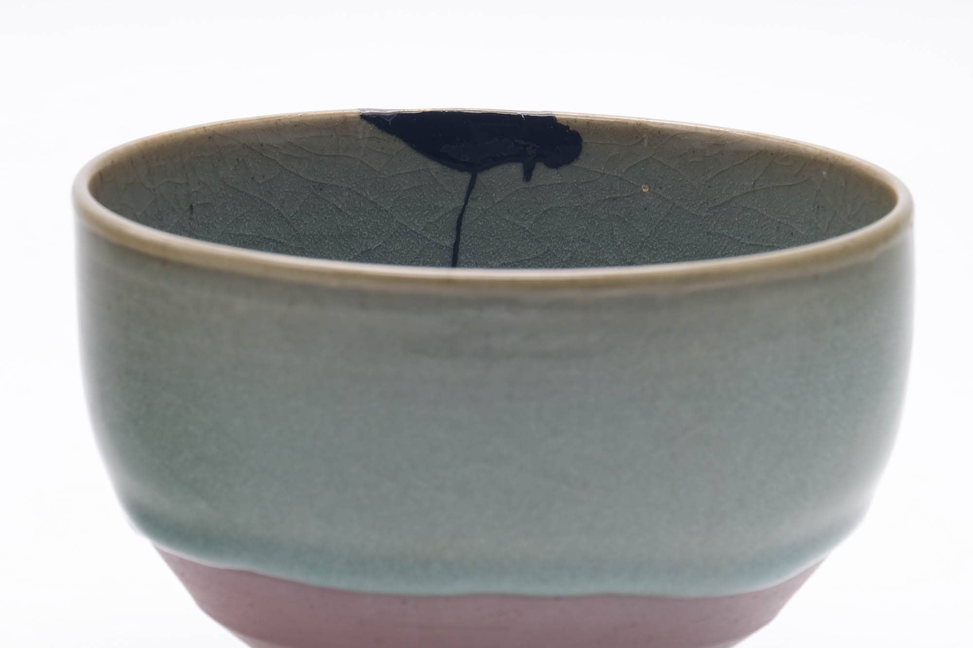 Japanese Matcha Bowl - Kintsugi Green Celadon Glazed Chawan - 300ml