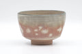 Tezumi — Japanese Matcha Bowl - Beige Pink Gohonte Golden Kyo-yaki Chawan - 250ml — front view from another angle