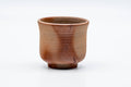 Tezumi — Japanese Teacup - Orange Hidasuki Rice Straw Bizen-yaki Yunomi - 115ml — front view from another angle