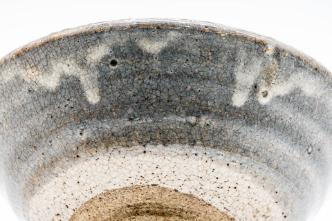 Japanese Matcha Bowl - 中島 満久 Nakajima Mitsuhisa - Shino Glazed Akazu-yaki Chawan - 150ml