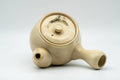 Japanese Kyusu - Bamboo Beige Glazed Debeso Teapot - 350ml - Tezumi