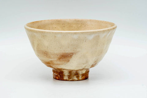 Japanese Matcha Bowl - 廣瀬淡雅 Tamasa Hirose - Beige Ido-gata Hagi-yaki Chawan - 300ml