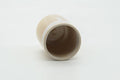 Tezumi — Japanese Teacup - Beige White Drip-Glazed Hagi-yaki Yunomi - 160ml — three-quarter view