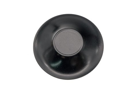 Japanese Chataku - Set of 5 Thin Black Lacquer Tea Saucers