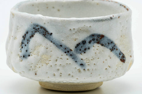 Japanese Matcha Bowl - White Shino Glazed Chawan - 400ml