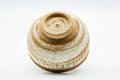Inverted view of the chawan showing the foot and underside