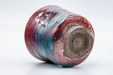 Japanese Matcha Bowl - Blue Purple Hare's Fur Glazed Kyo-yaki Winter Chawan - 250ml