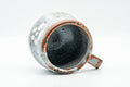 Tezumi — Japanese Teacup - Blue Shino Glazed Ushirode Yunomi - 150ml — three-quarter view