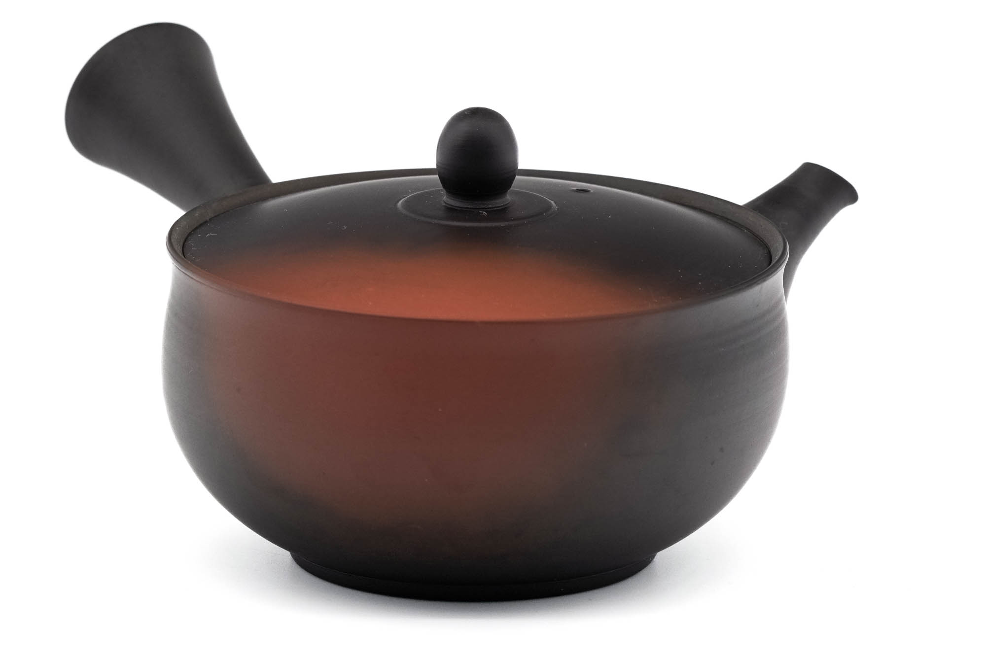 Japanese Kyusu Iwase Kōji Black Red Yōhen Tokoname Teapot - Thumbnail 5