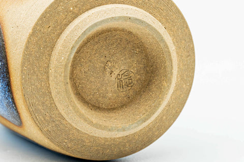 Japanese Teacup - Sky Blue Glazed Bizen-yaki Yunomi - 160ml