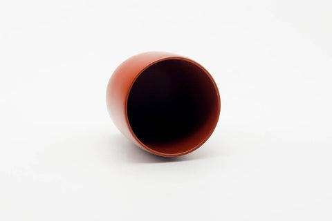 Japanese Teacup - Smooth Red Shudei Tokoname-yaki Yunomi - 120ml