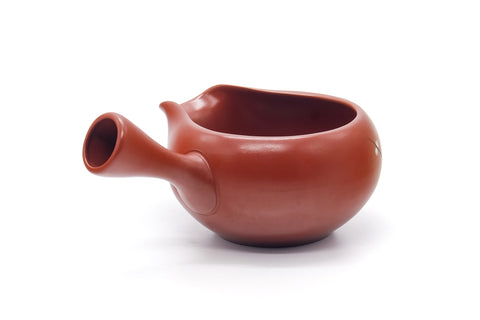 Tezumi — Japanese Yuzamashi - Plum Blossoms Tokoname Water Cooler - 400ml — tipped to show the interior
