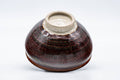 Tezumi — Japanese Matcha Bowl - Purple Gradient Glazed Tenmoku-gata Chawan - 100ml — tipped to show the interior