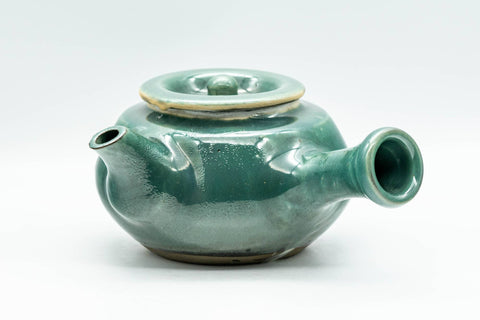 Japanese Kyusu - Jade Green Glazed Do-ake Teapot - 275ml - Tezumi