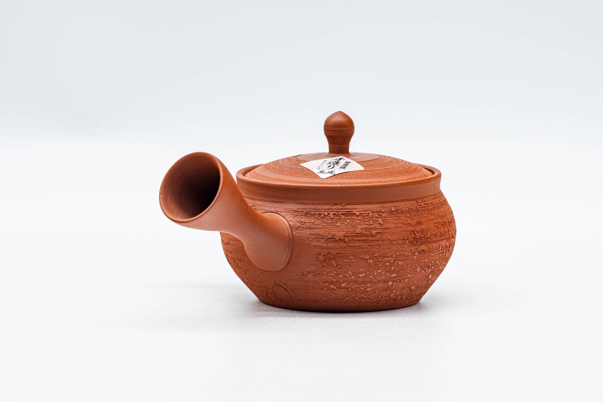 Tiny Tokoname Yaki Pine Bark Ceramic Teapot - Thumbnail 2