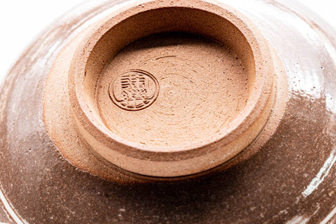 Japanese Matcha Bowl - Geometric Floral Mishima Glazed Kiyomizu-yaki Chawan - 150ml