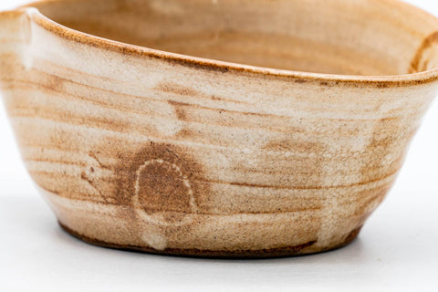 Japanese Katakuchi - Small Beige Glazed Hagi-yaki Water Cooler - 80ml