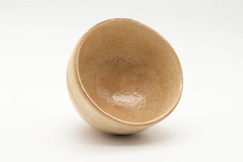 Japanese Matcha Bowl - 梅田陶楽 Umeda Touraku - Biwa-iro Glazed Ido-gata Hagi-yaki Chawan - 300ml