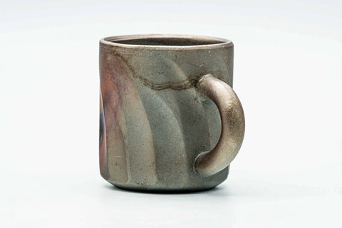 Japanese Teacup - Bizen-yaki Stoneware Ushirode Yunomi - 125ml