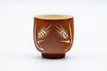 Tezumi — Japanese Teacup - Yellow Wheat Glazed Tokoname-yaki Yunomi - 130ml — front view