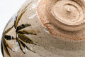 Tezumi — Japanese Matcha Bowl - 中村与平 Yohei Nakamura - Gold Bamboo Yukitake Kyo-yaki Chawan - 250ml — closeup of the glaze