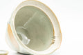 Japanese Tea Set - Hare's Fur Drip-Glazed Akogi-yaki Shiboridashi Teapot with 5 Guinomi Teacups - closeup of a single teacup showing the glazed interior