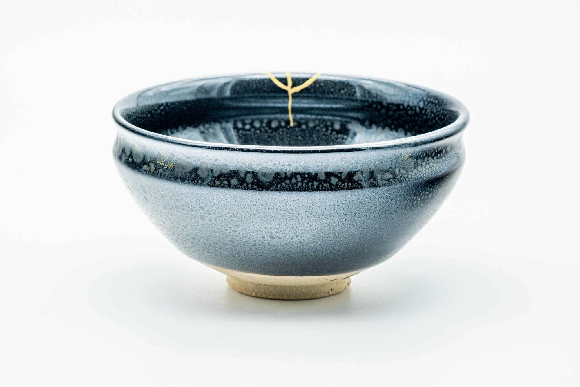 Japanese Matcha Bowl - 東山 Higashiyama - Kintsugi Yuteki Tenmoku Kiyomizu-yaki Chawan - 200ml