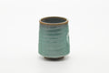 Tezumi — Japanese Teacup - Teal Speckled Thumb-Indented Yunomi - 180ml — front view