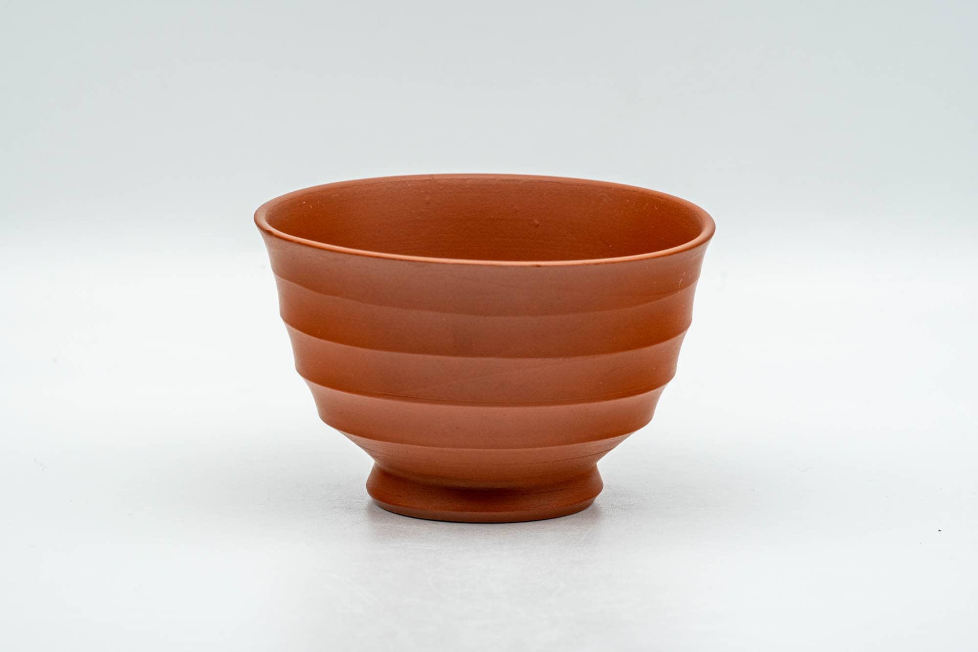 Japanese Teacups - Set of 3 Horizontally Sculpted Tokoname-yaki Yunomi - 90ml - Tezumi