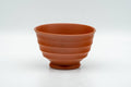Tezumi — Japanese Teacups - Set of 3 Horizontally Sculpted Tokoname-yaki Yunomi - 90ml — front view from another angle