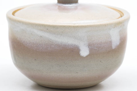 Japanese Houhin - Beige Pink Glazed Hagi-yaki Handle-less Teapot - 100ml