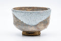 Tezumi — Japanese Matcha Bowl - Coarse Clay Hantsutsu-gata - Hagi-yaki Chawan - 400ml — front view from another angle