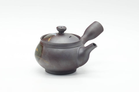 Japanese Tea Set - Egrets Banko-yaki Kyusu Teapot with Yuzamashi Water Cooler and 5 Yunomi Teacups