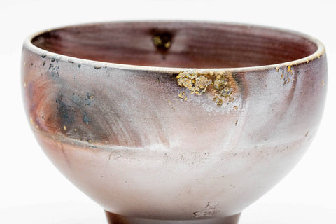 Japanese Matcha Bowl - 香山 Kayama - Goma Patterned Sugi-nari Bizen-yaki Chawan - 250ml