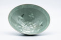 Tezumi — Korean Matcha Bowl - 이연휴/李連休 Yi Yeon-hyu - Unkaku Green Celadon Chawan - 150ml — top-down view of the interior